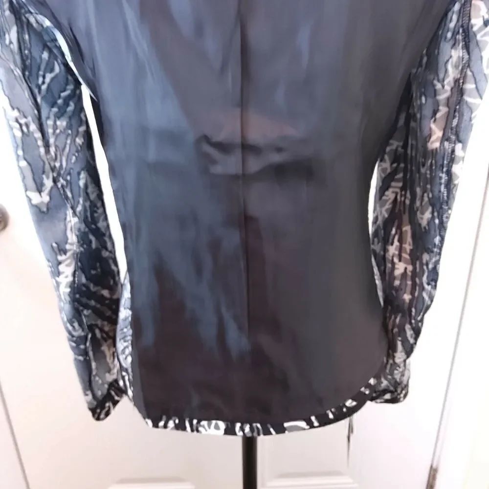 Brandon Thomas black zebra 3 button jacket - Picture 9 of 13